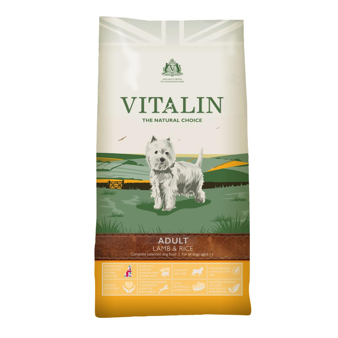Vitalin Sensitive Dog Food with Lamb 