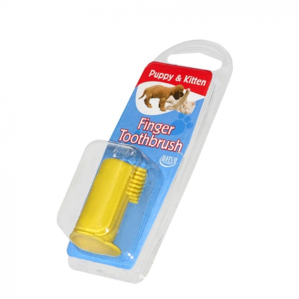 (D) DentiFresh Finger Toothbrush Young Pets