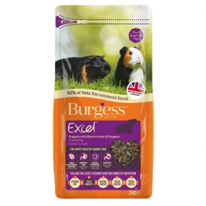 (E) Burgess Excel Guinea Pig Nuggets Blackcurrant & Oregano 2kg [BB 25-11-2021]