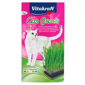 Vitakraft Cat Grass with Tray 120g