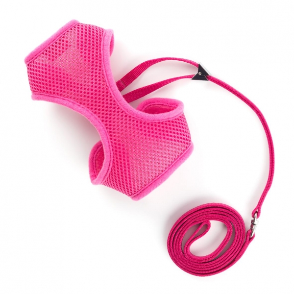 Ancol Mesh Cat Harness & Lead Pink