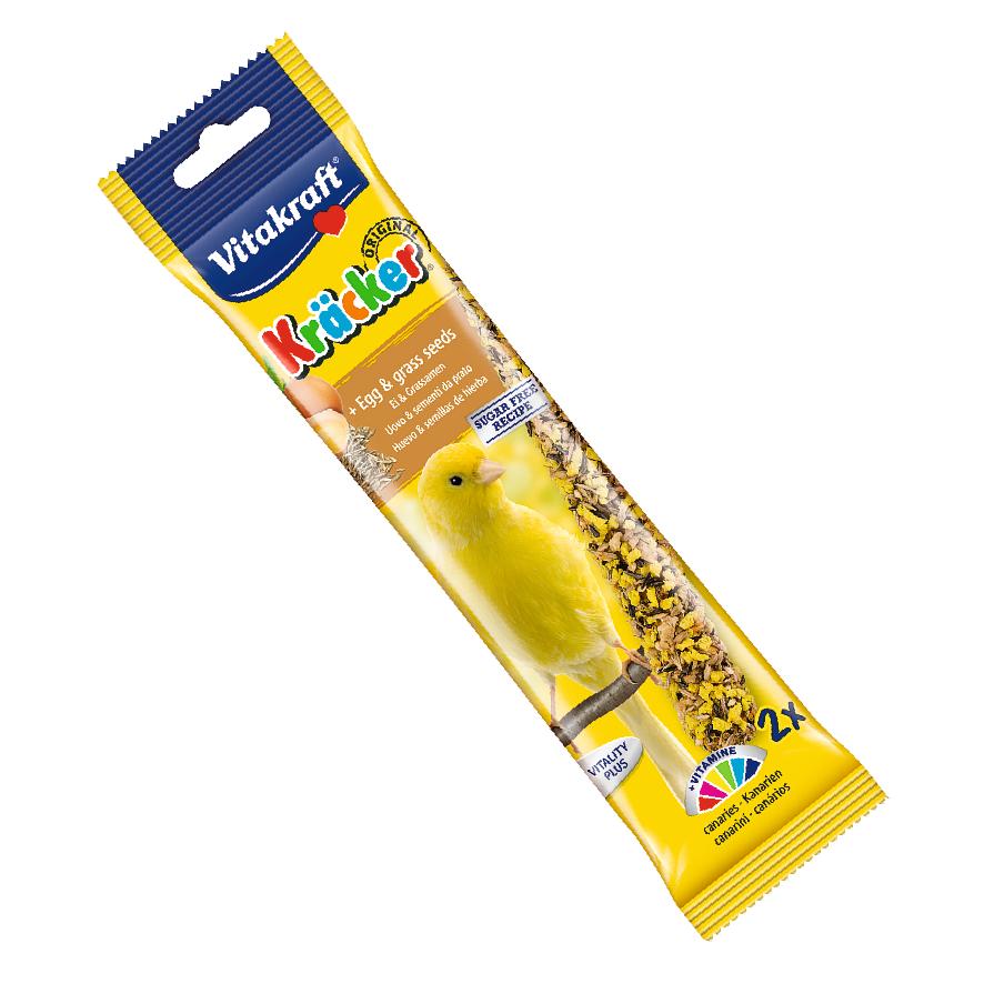 Vitakraft Canary Kracker Sticks with Egg and Grass Seed 2pcs