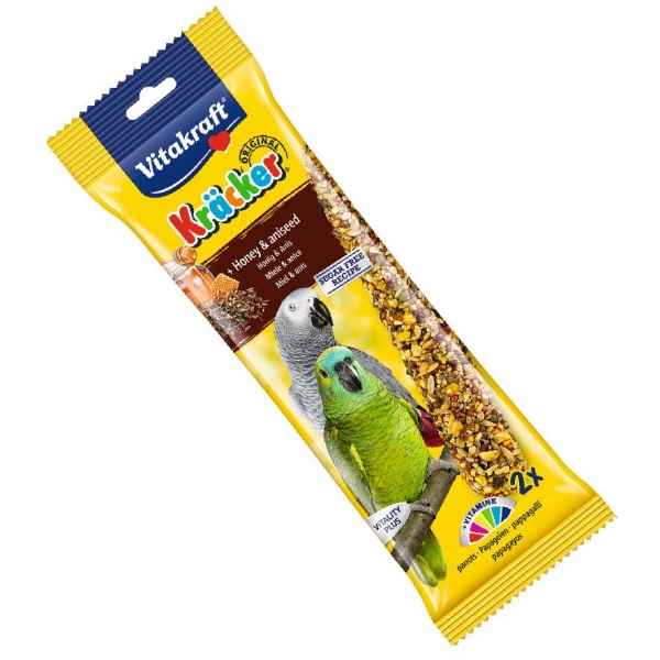 Vitakraft Parrot Kracker Sticks Honey and Aniseed 2pcs