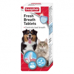 (E) BEAPHAR Fresh Breath Tablets 40pk [BB 07-21]