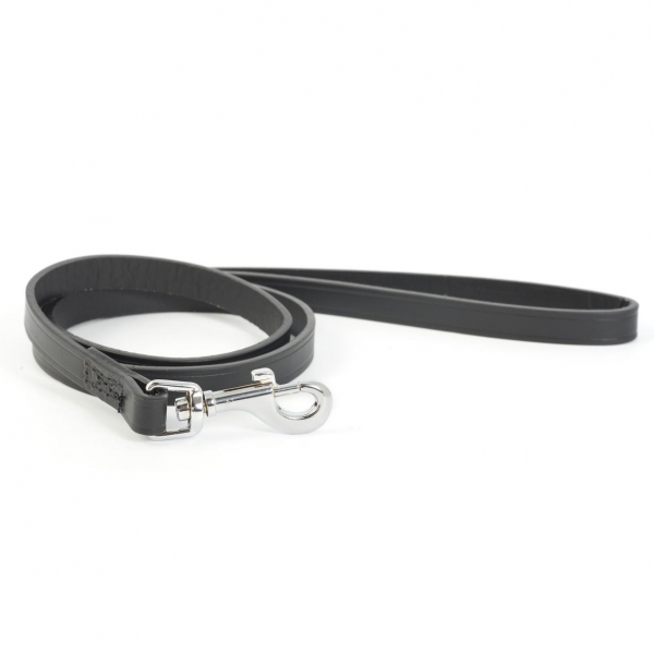 Ancol Heritage Leather Lead Black 1m Small 12mm