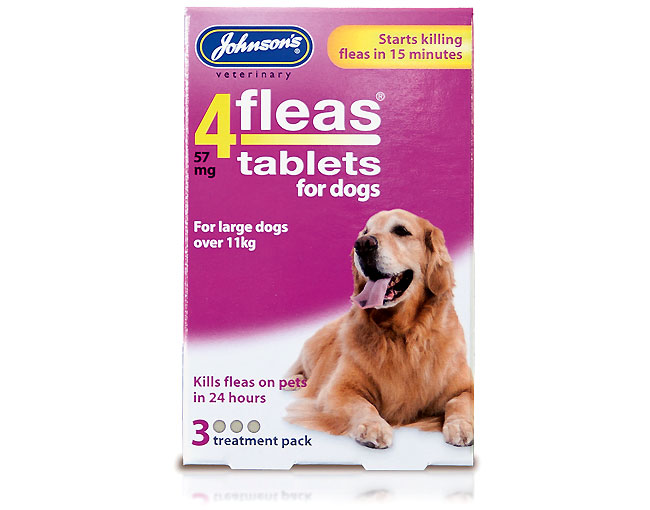 (D) Johnsons 4Fleas Tablets 3-Pack