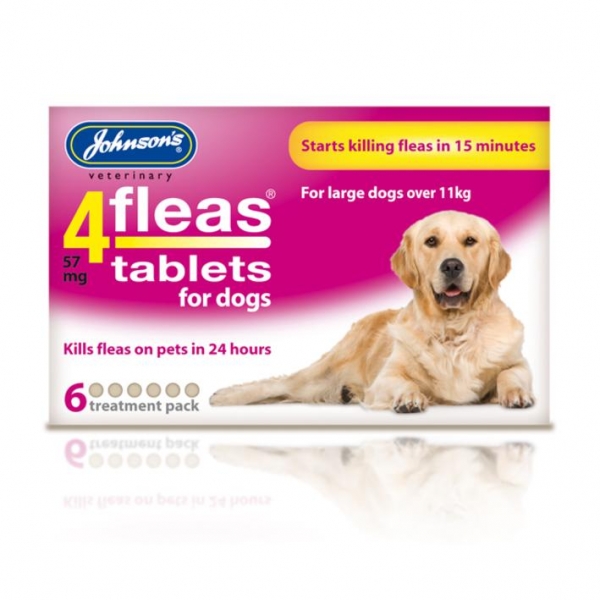 Johnsons 4Fleas Tablets for Dogs 6-pack