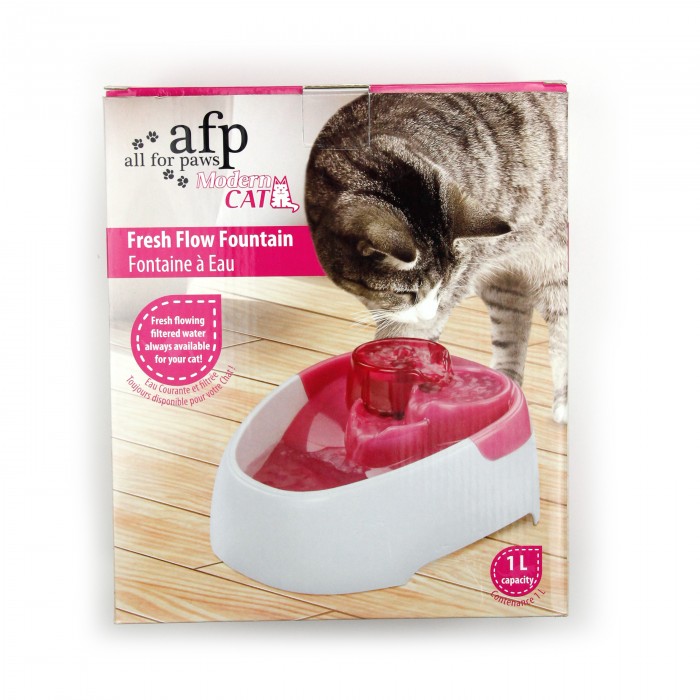All for Paws Modern Cat Fresh Flow Fountain Pink 1L