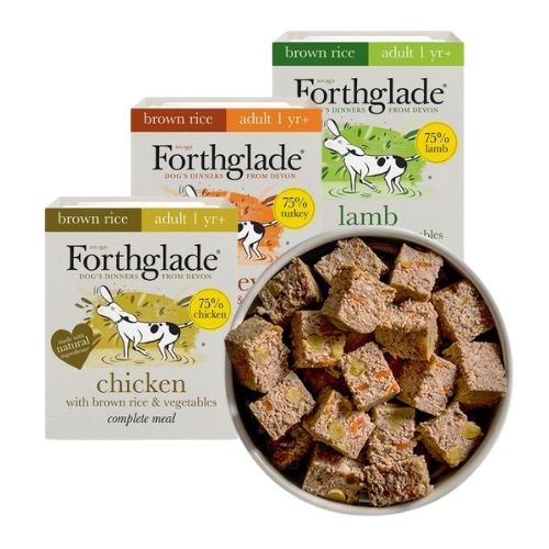 Forthglade Adult Complete Meal Brown Rice Variety Pack 12x395g [Turkey, Lamb, Chicken]