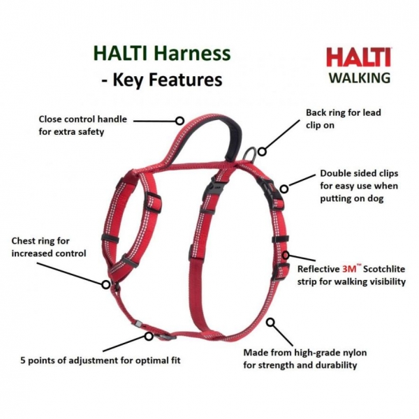 HALTI Walking Harness FEATURES