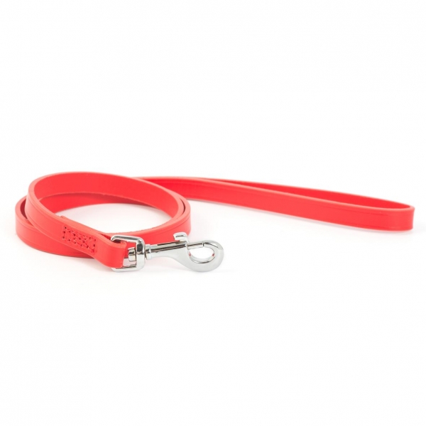 Ancol Heritage Leather Lead Red Small 1m x 12mm