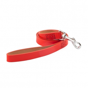 Ancol Heritage Leather Lead Red Medium 1m x 19mm