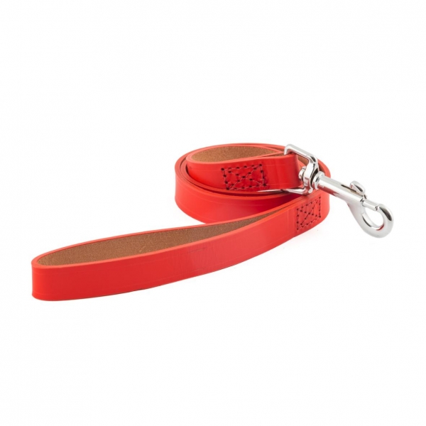Ancol Heritage Leather Lead Red Medium 1m x 19mm