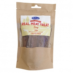 Hollings Real Meat Treat Strips with Beef 100g