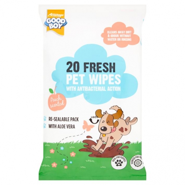 Good Boy Antibacterial Pet Wipes 20pcs