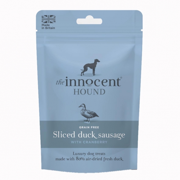 The Innocent Hound Sliced Duck Sausage with Cranberry 70g
