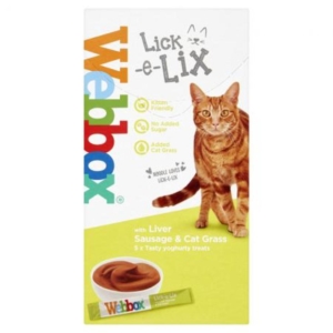 Webbox Lick e Lix Liver Sausage & Cat Grass
