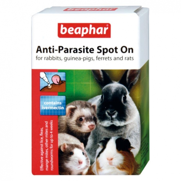Beaphar Anti Parasite Spot On for Rabbits and Ferrets 4pk