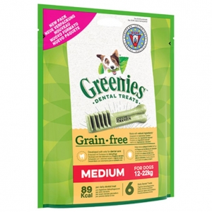 Greenies Grain Free Dental Treats Medium 170g [BB 18-06-2021]