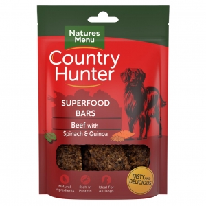 Natures Menu Country Hunter Superfood Bars Beef 100gm