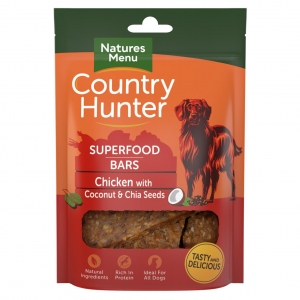 Natures Menu Country Hunter Superfood Bars Chicken 100gm