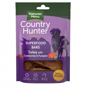 Natures Menu Country Hunter Superfood Bars Turkey 100gm