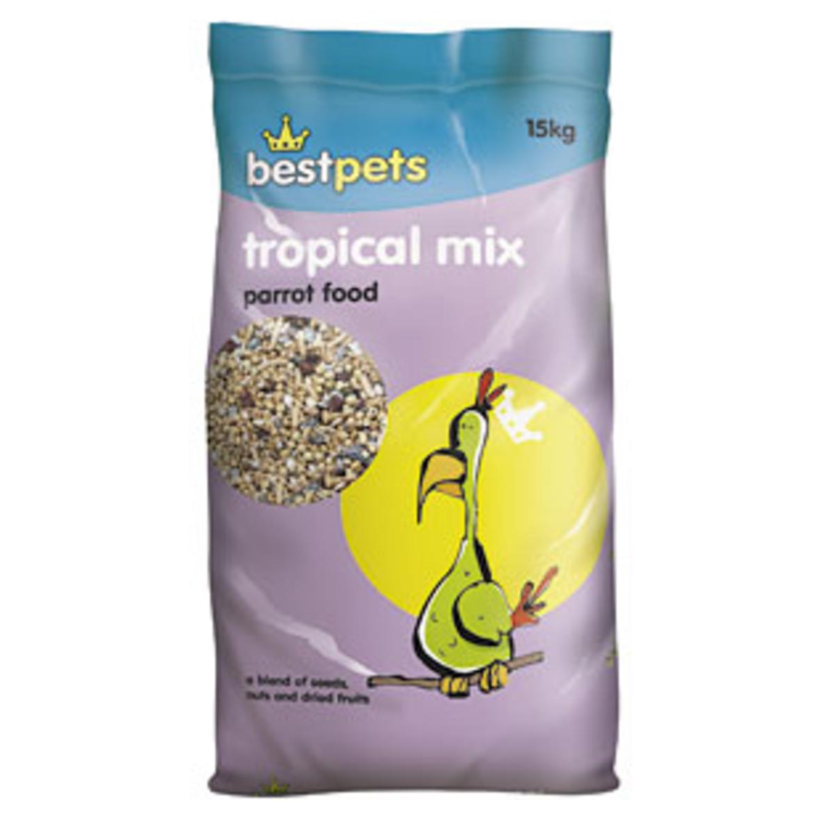BestPets Tropical Mix Parrot Food 15kg