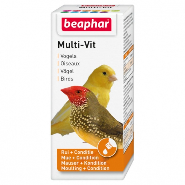Beaphar MultiVit Bird Vitamin Drops 20mla
