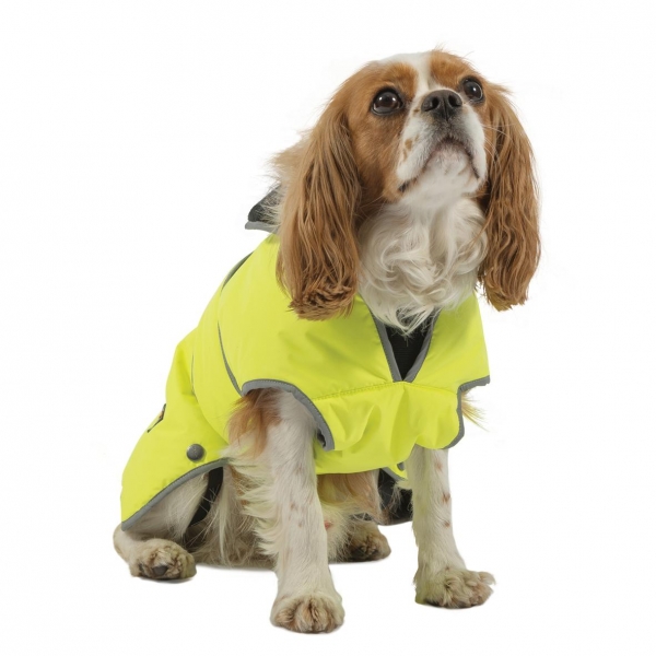 Ancol Muddy Paws Stormguard Dog Coat Hi Vis Yellow