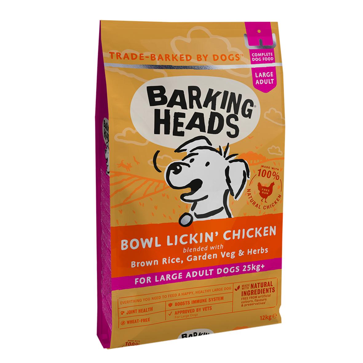 BARKING HEADS Large Adult Bowl Lickin 