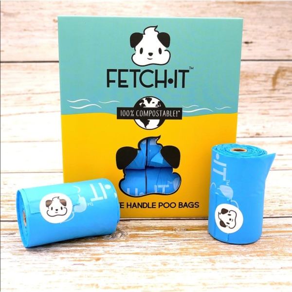FETCHIT Poo Bags with Tie Handles 120pcs