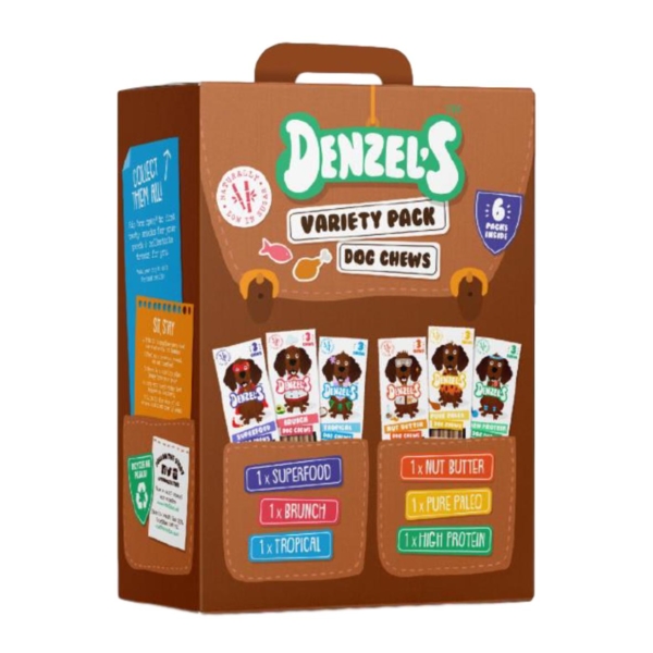 Denzels Variety Pack Dog Chews 6 x 3pk