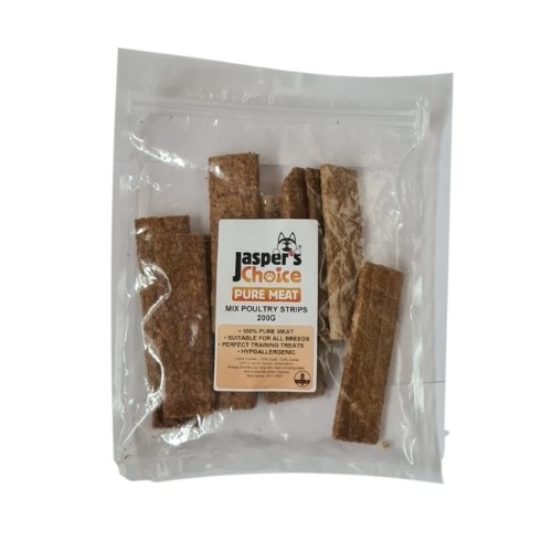 Jaspers Choice Poultry Strips Mix 200g
