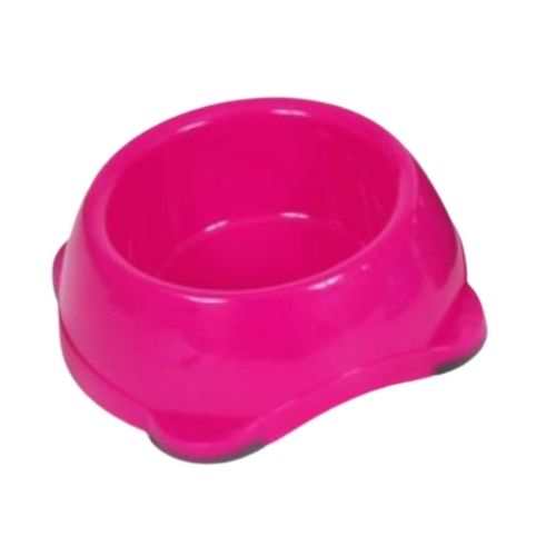 (D) Animal Instincts Plastic Dog Bowl PINK