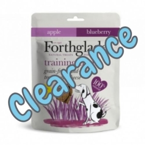 (E) Forthglade Training Treats Cheese, Apple & Blueberry 150g [BB 01-11-21]