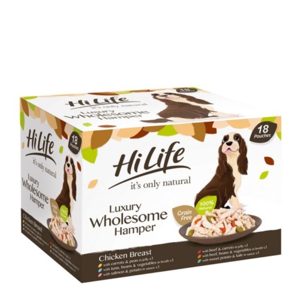 HiLife Pouches Luxury Wholesome Hamper Multipack 18x100g