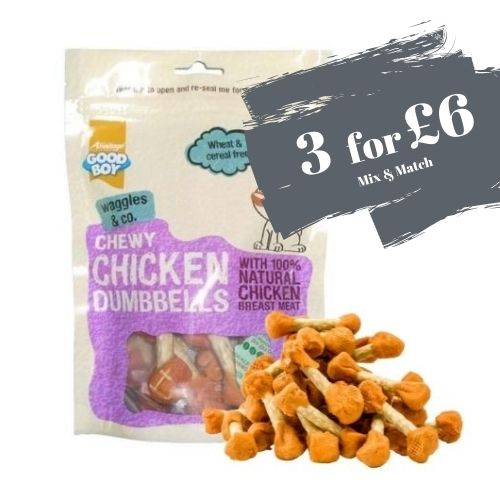 Good Boy Chewy Chicken Dumbbells 100g OFFER