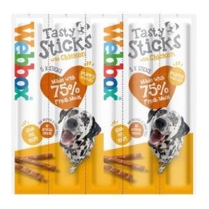 Webbox Tasty Sticks Large Dog with Chicken 5pcs