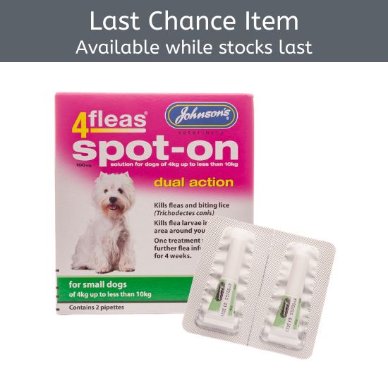 Johnsons 4Fleas Spot On for Small Dogs 2pk