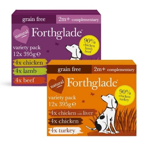 Forthglade Just Meat Variety Pack Trays 12x395g