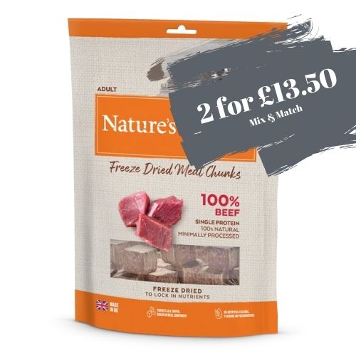 Natures Variety Beef Meat Chunks 200g OFFER