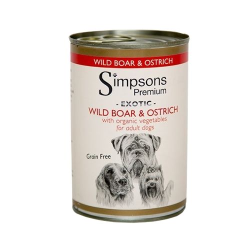Simpsons Premium Exotic Wild Boar & Ostrich 6x400g