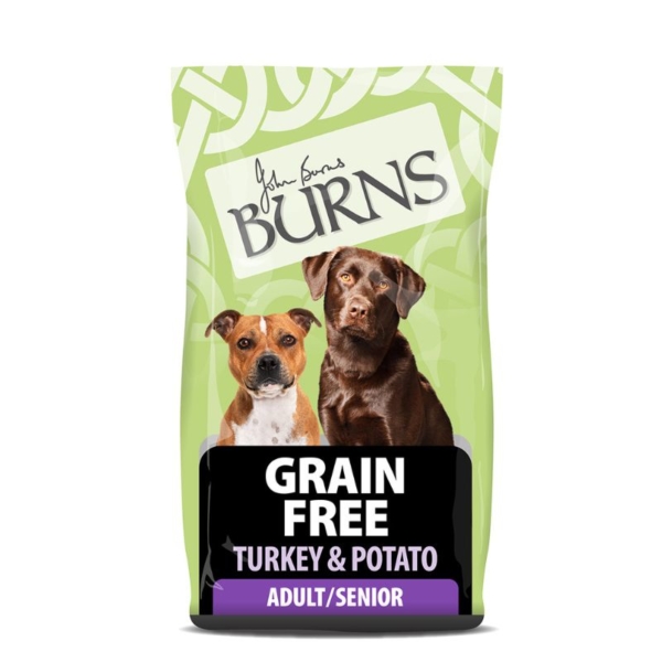 BURNS Grain Free Dog Food Turkey & Potato 2kg
