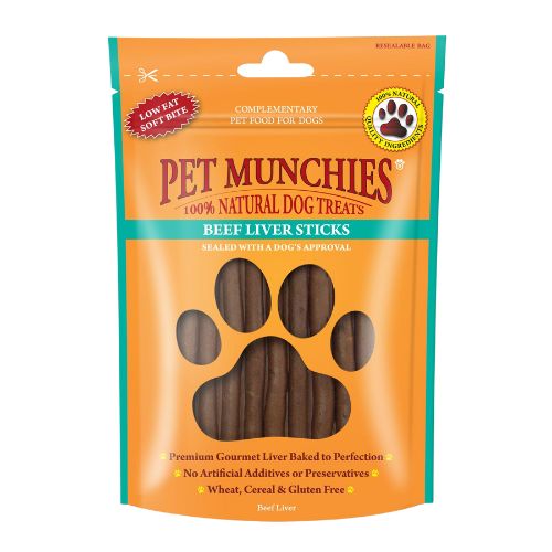 Pet Munchies Beef Liver Sticks 90g
