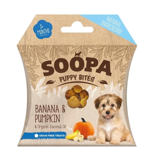 SOOPA Puppy Bites Banana & Pumpkin 50g