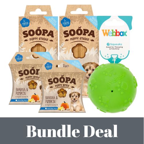 SOOPA Puppy Treat Bundle with Ball
