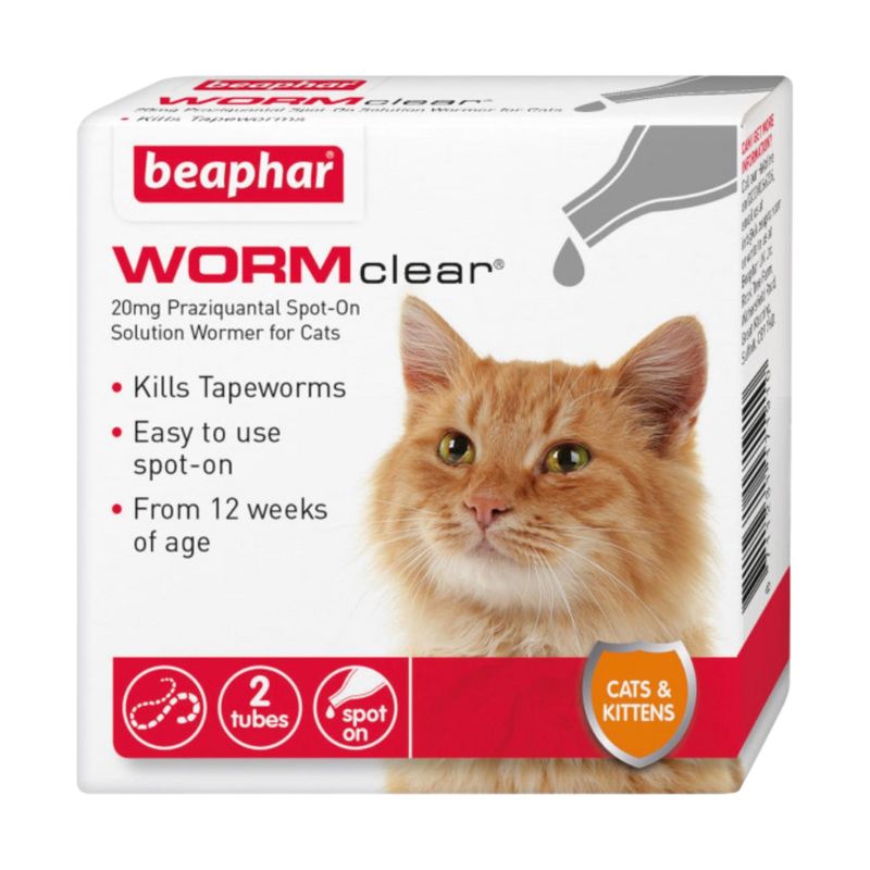 BEAPHAR WORMclear Spot On Cat/Kitten 2 Tube