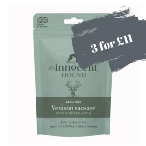 The Innocent Hound Venison Sausage with Chopped Apple 7pcs OFFER