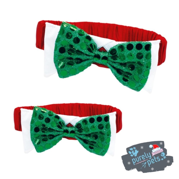 Holly & Robin Sequin Bow Tie