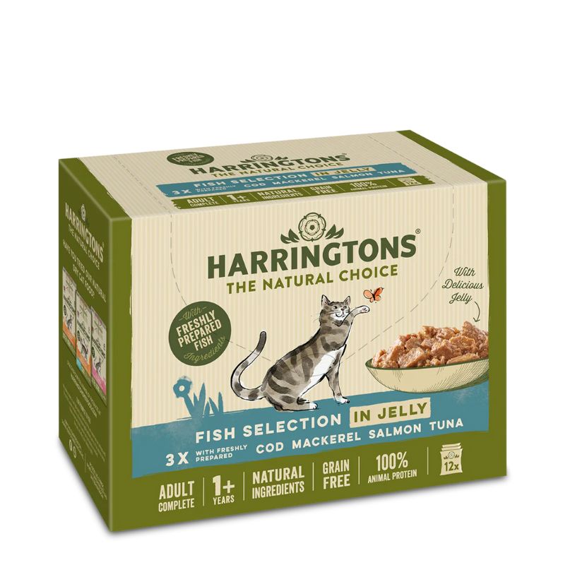 HARRINGTONS Cat Fish Selection in Jelly 12 x 85g